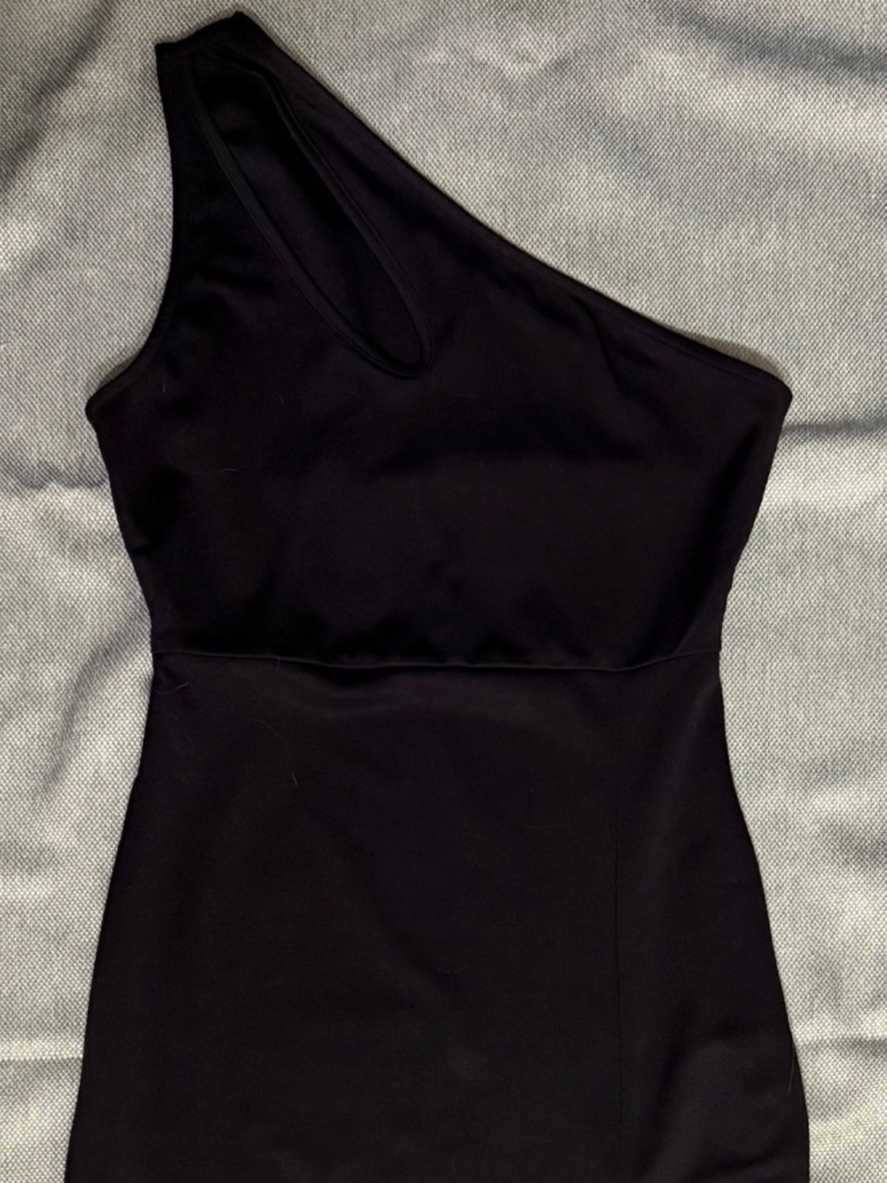 Black one shoulder dress